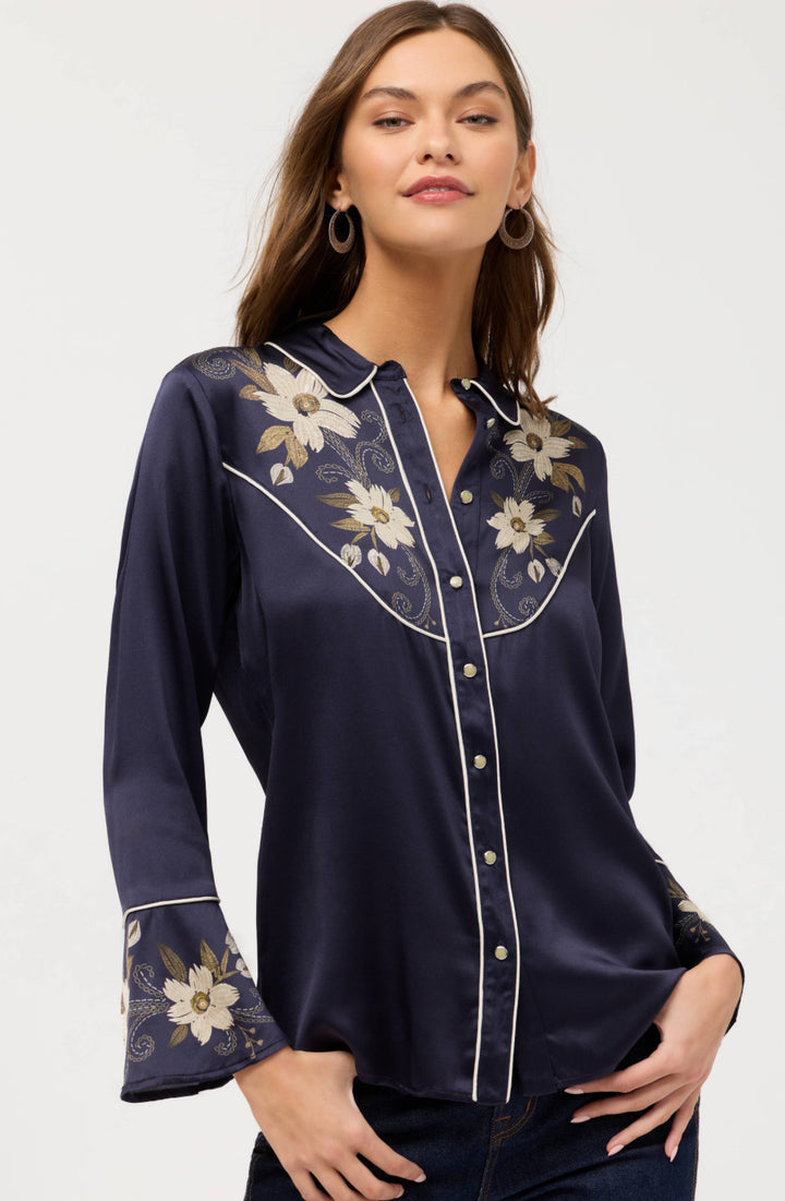 Corinthe Western Flutter Sleeve Blouse
