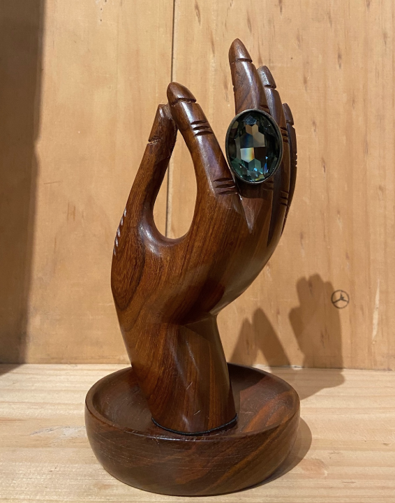 Rebel DesignsOval Crystal Ring