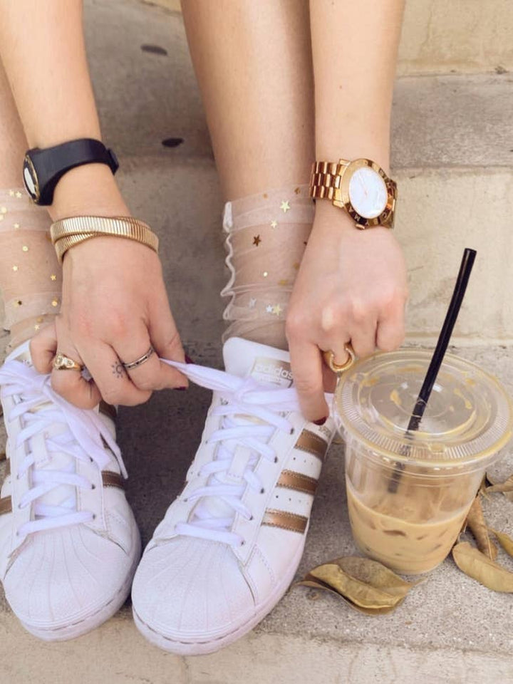 Starry Sky Tulle Socks