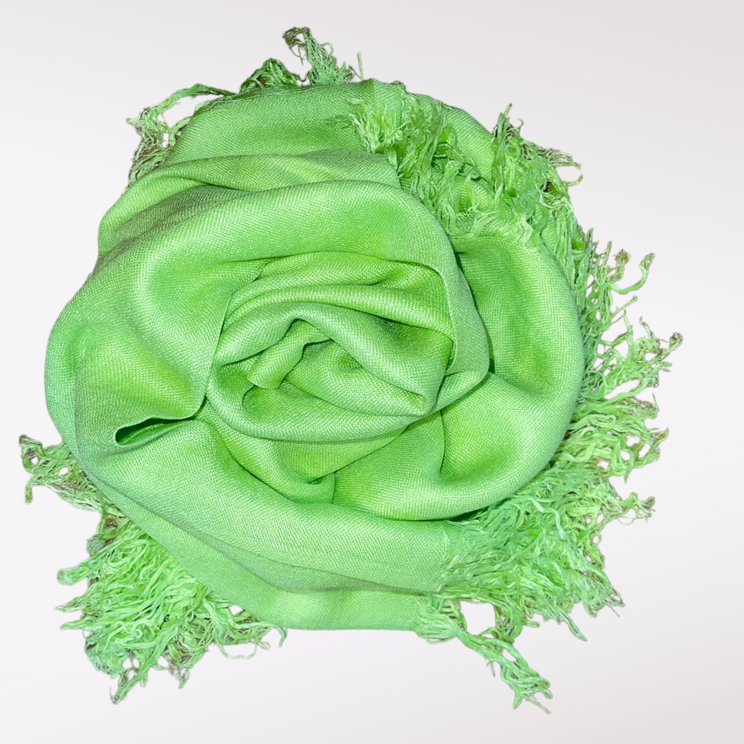 Blue Pacific Tissue Solid Scarf