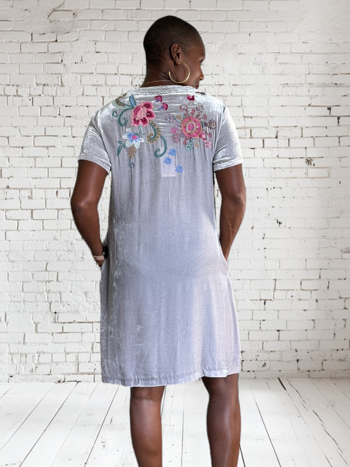 Carmene Velvet Shift Dress