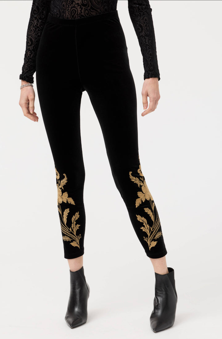 Lara Stretch Velvet Leggings