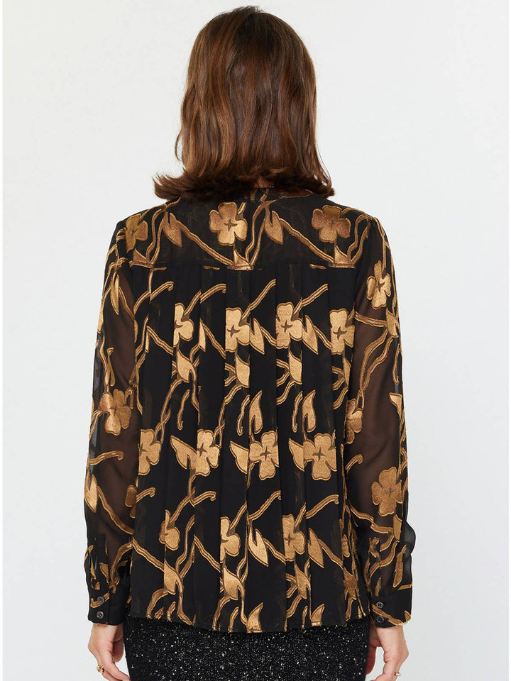 Velvet Burnout Blouse