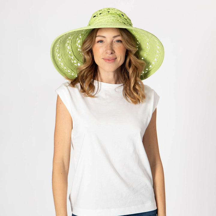 Open Weave Mixed Sun Hat