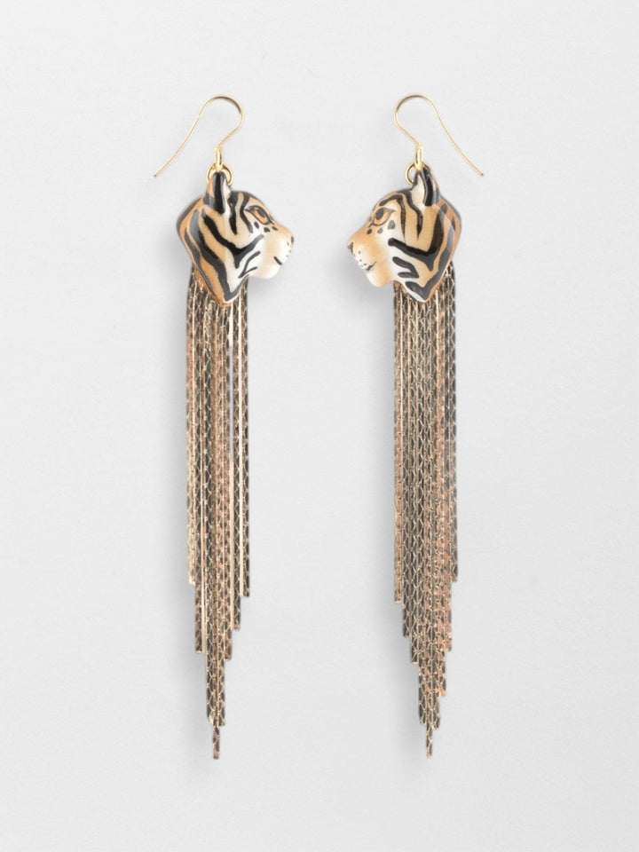 Tiger Fringes Earrings