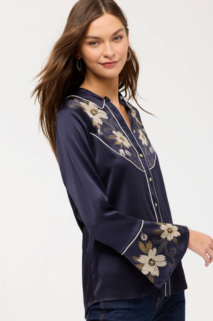 Corinthe Western Flutter Sleeve Blouse