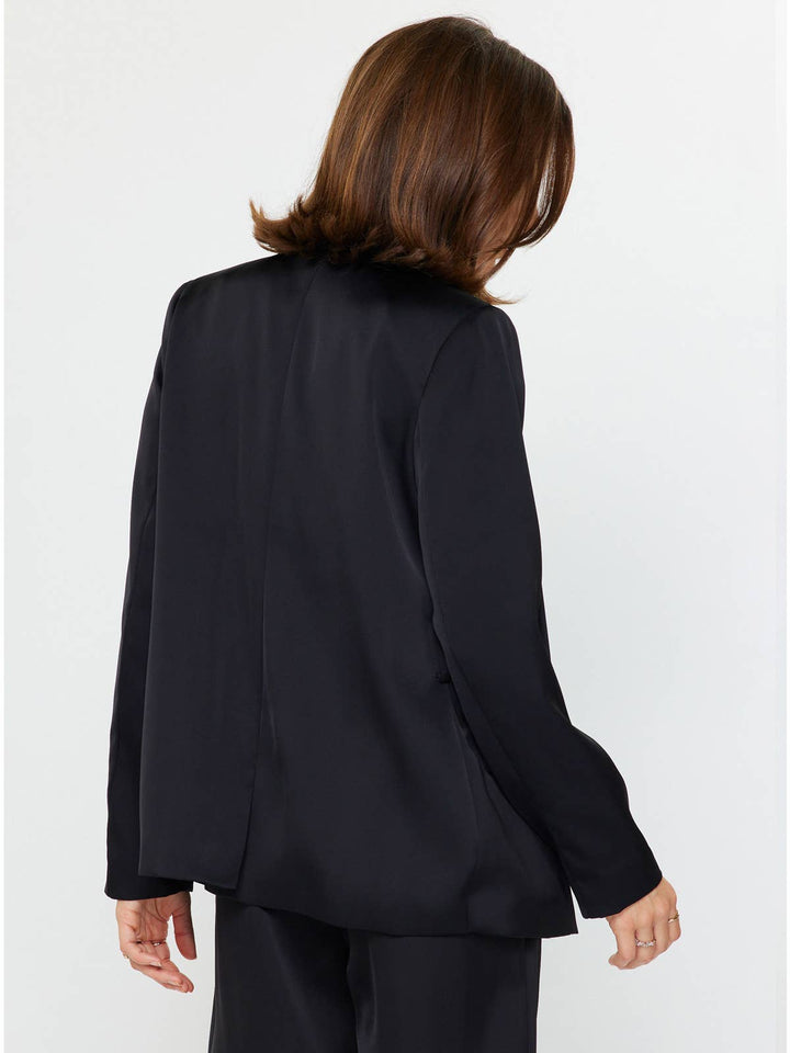 Satin Tuxedo Blazer