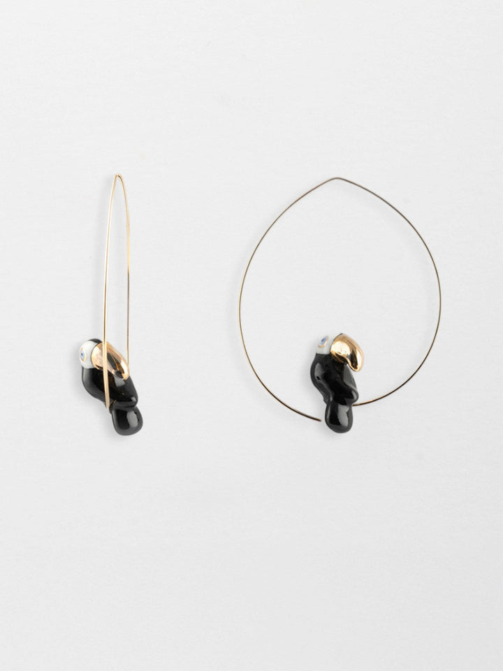 Toucan Small Hoop Earrings