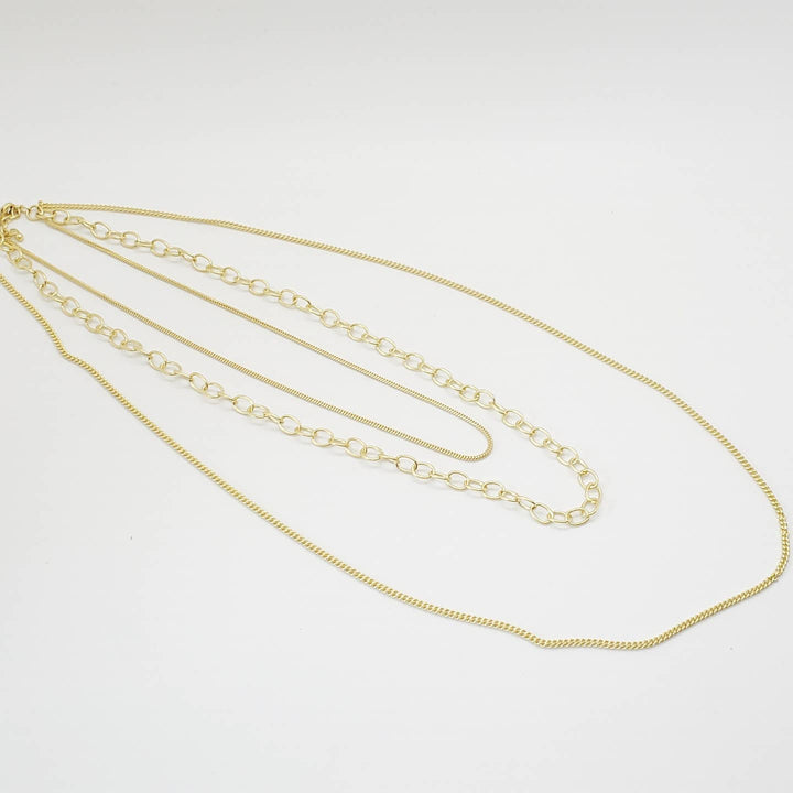 Brass 3 Layer Necklace