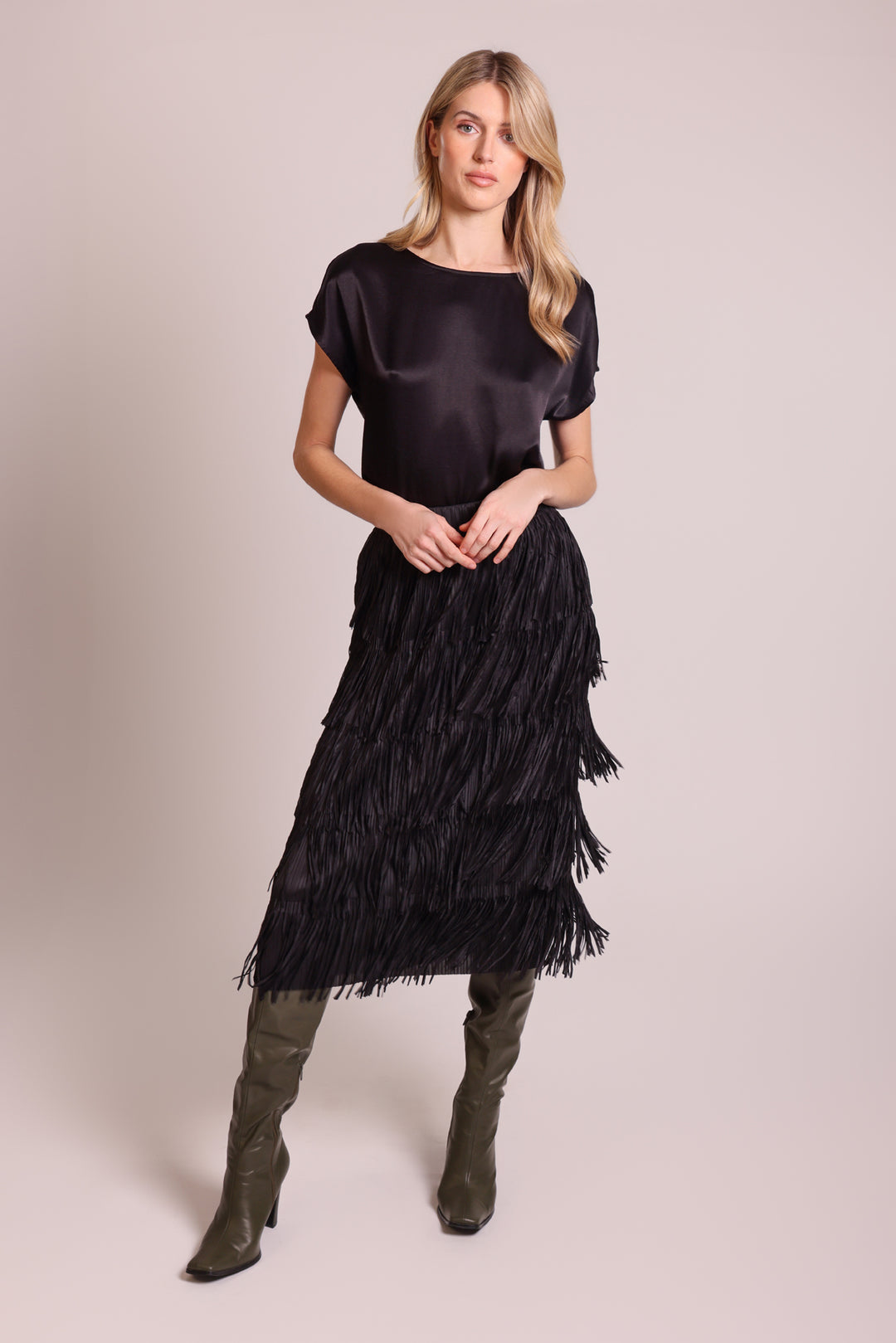 Nobody Asked Gloria Fringe Skirt
