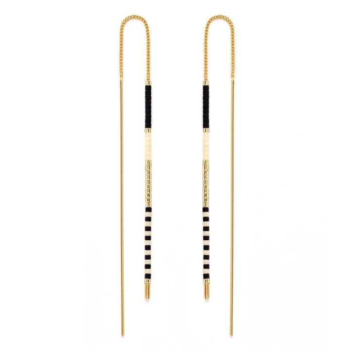 Miyuki Threader Earrings