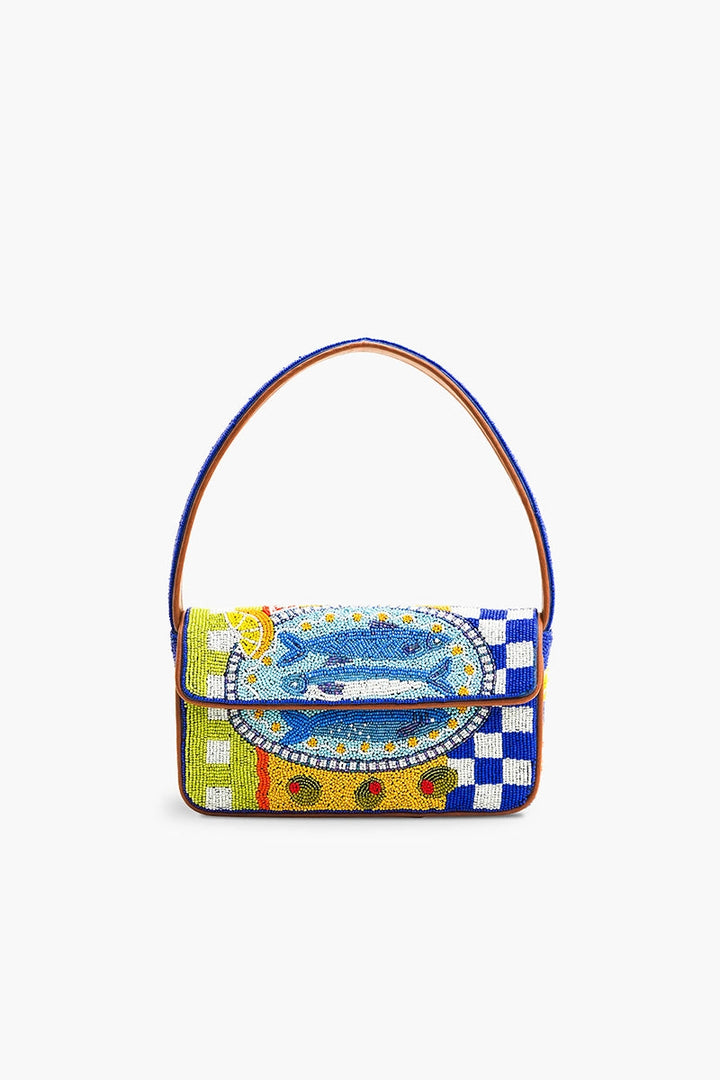 Mediterranean Sardine Beaded Handbag