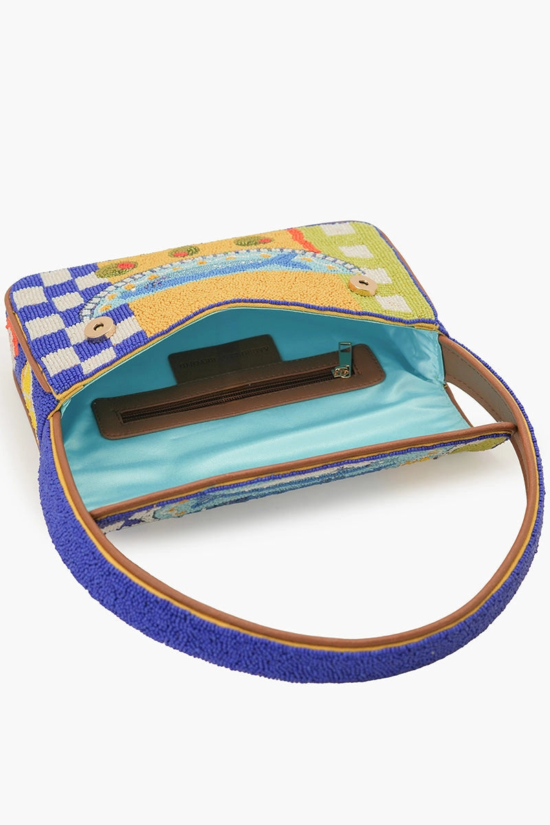 Mediterranean Sardine Beaded Handbag