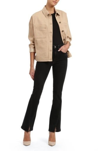 Maria Front Slit Jeans