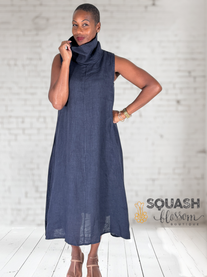 Cowl 26 Linen Dress