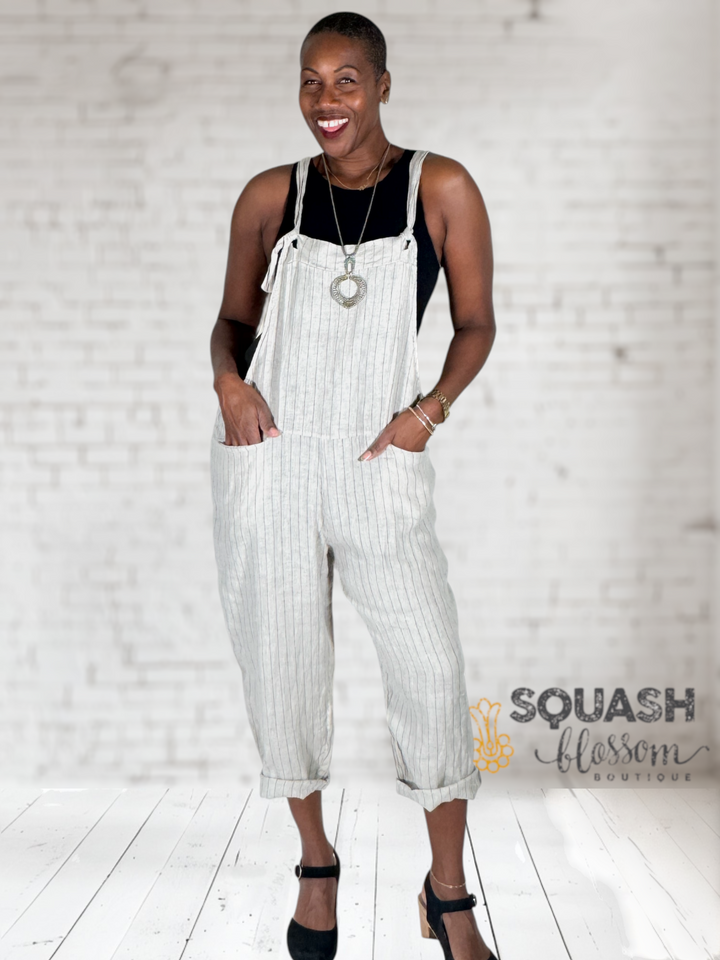 Pinstripe Overalls