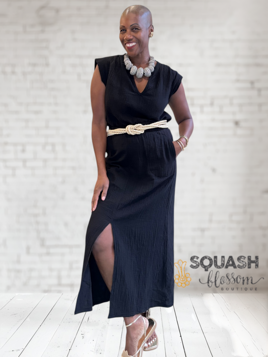 Split Front Maxi Skirt