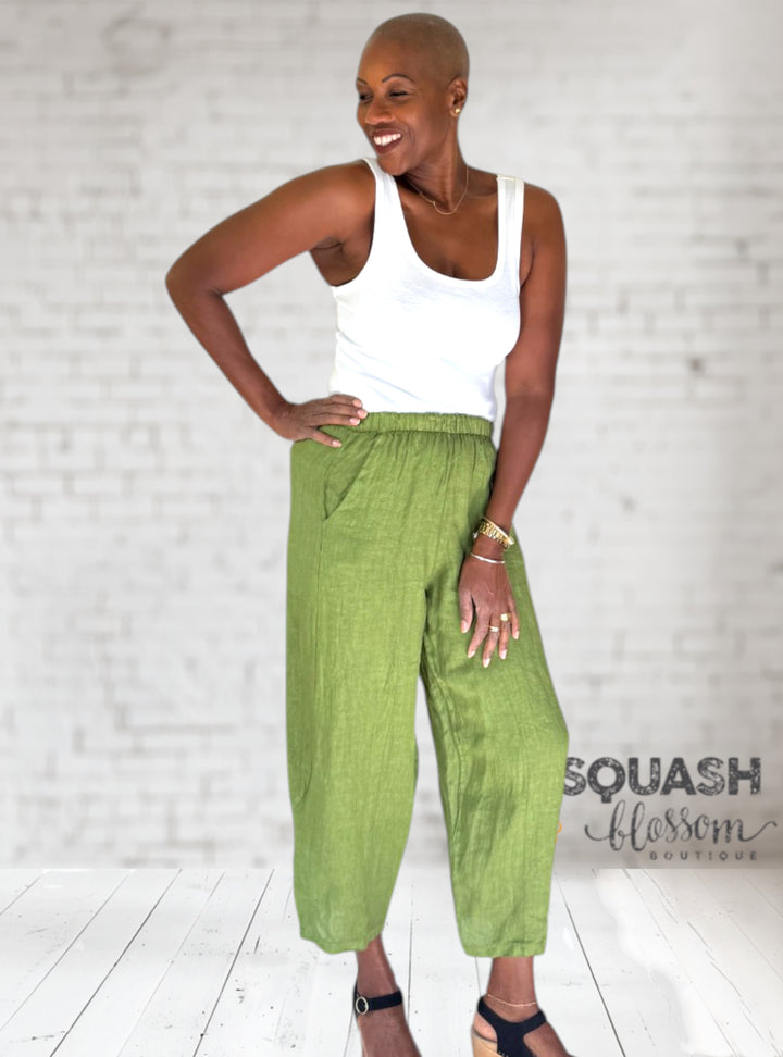 Linen 26 Crop Pant
