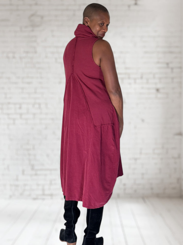 Cord Cowl Dress