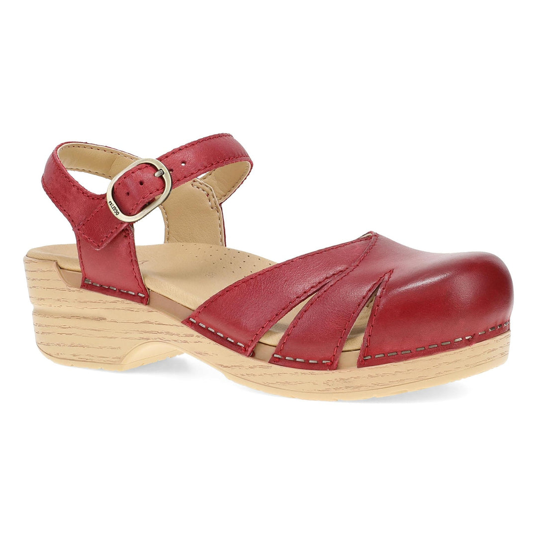 Red Margreta Mary Jane Clog