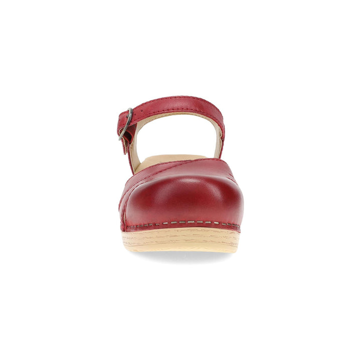 Red Margreta Mary Jane Clog