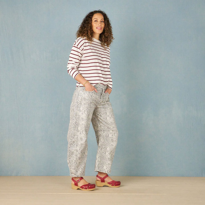 Red Margreta Mary Jane Clog