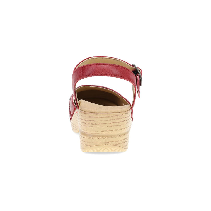 Red Margreta Mary Jane Clog