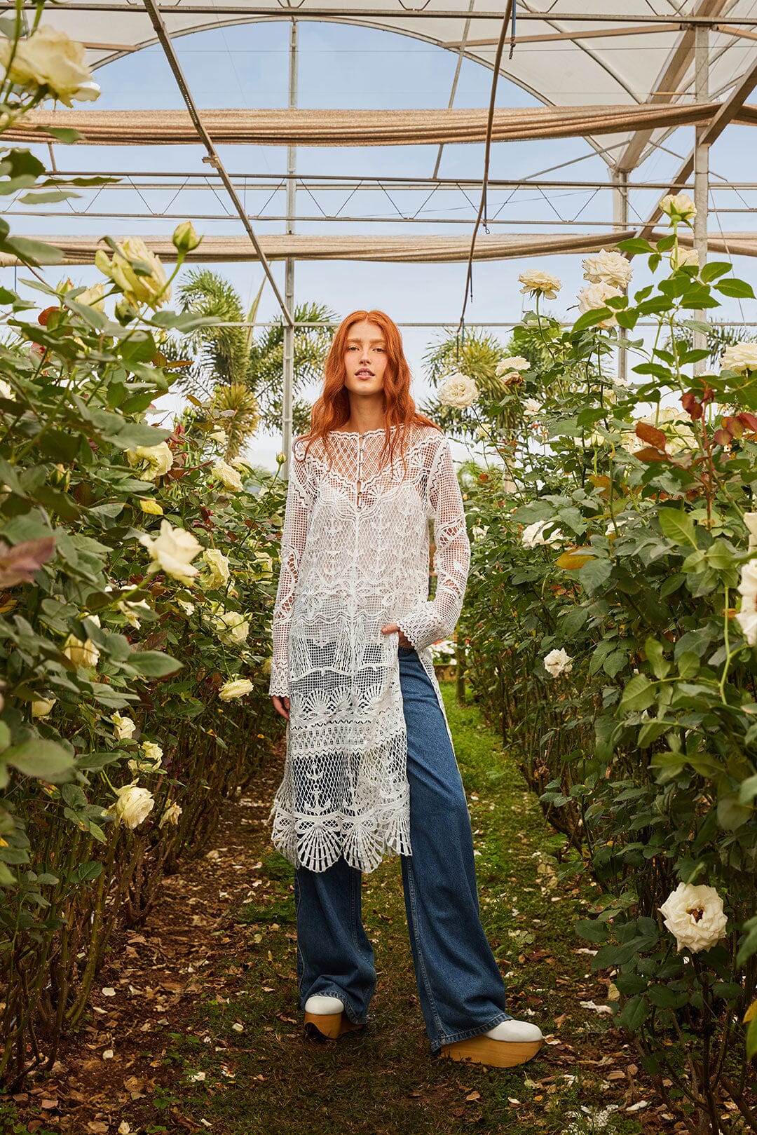 fitted lace wedding dress Farm Rio Nautical Guipure Longsleeve Midi Dress Squash Blossom Boutique fitted lace wedding dress Farm Rio Nautical Guipure Longsleeve Midi Dress Squash Blossom Boutique