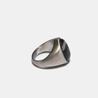 Black/White Jasper Ring