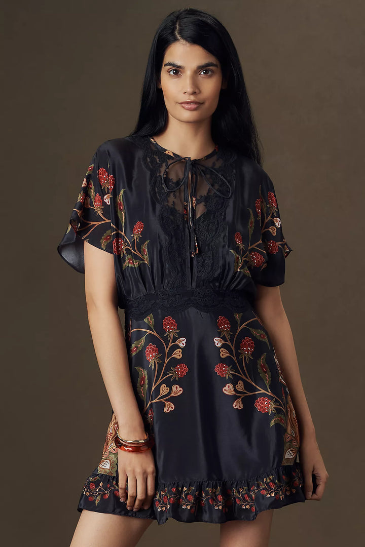 Berry Garden Mini Dress
