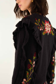 Berry Embroidery Cardi