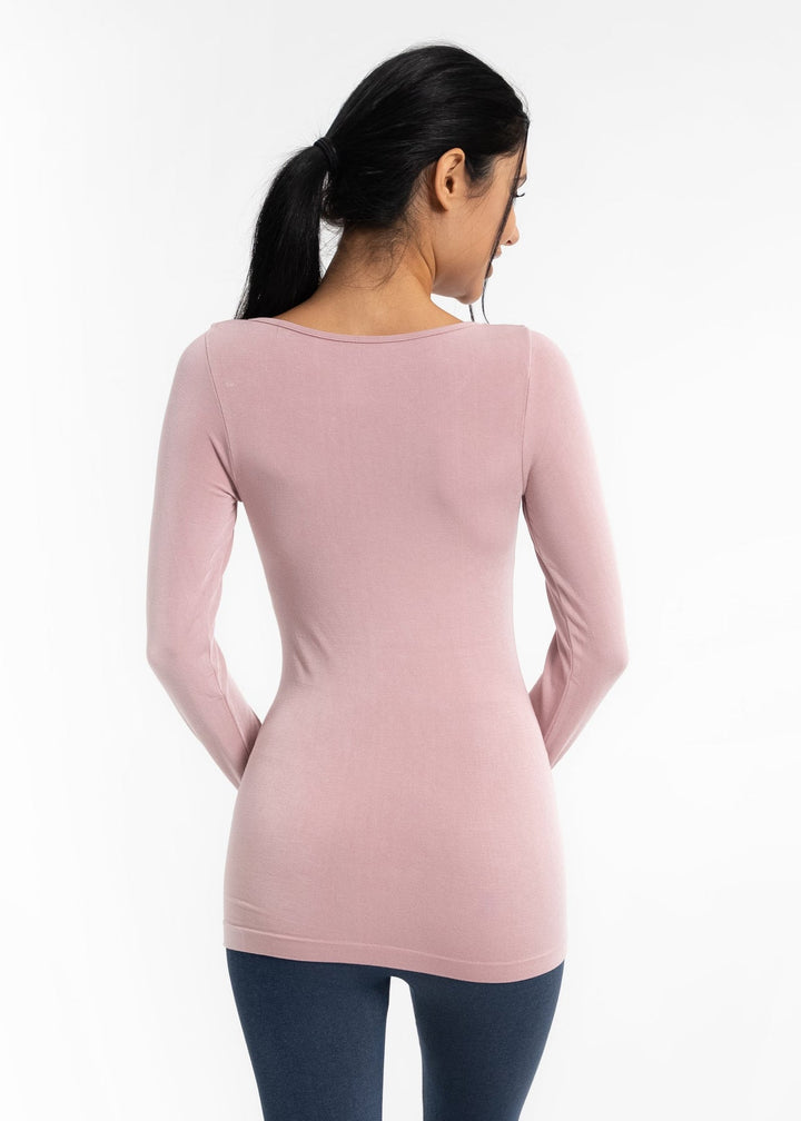 Reversible Neck Long Sleeve Top