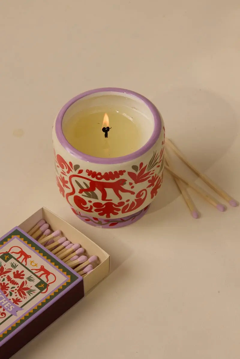 Dopo Hand Painted Candle