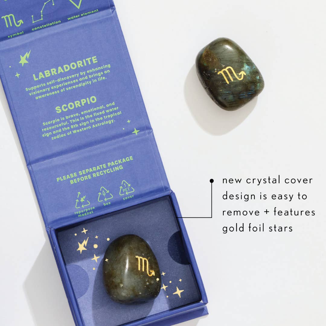 Zodiac Etched Crystal Box