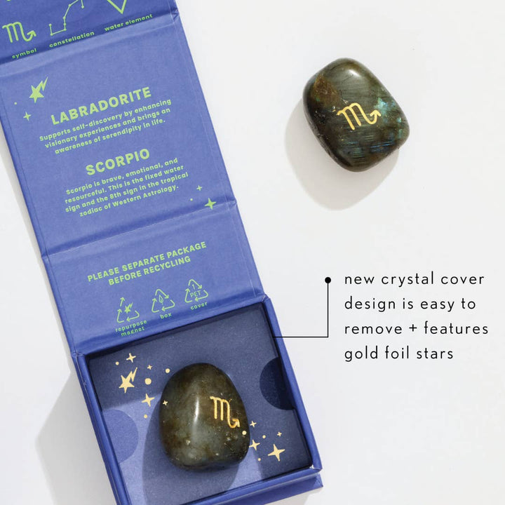 Zodiac Etched Crystal Box