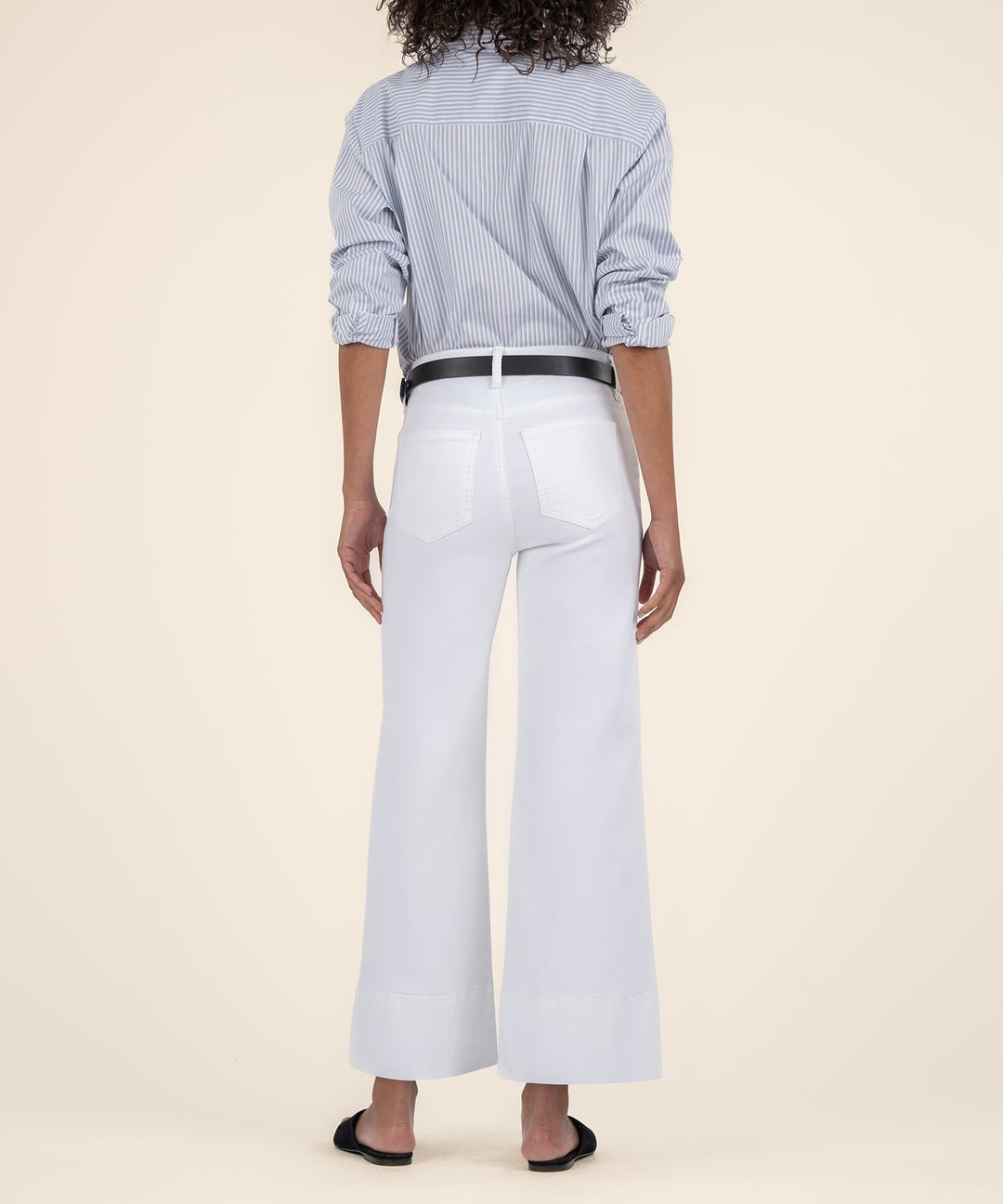 Meg High Rise Pin Tuck Wide Jeans