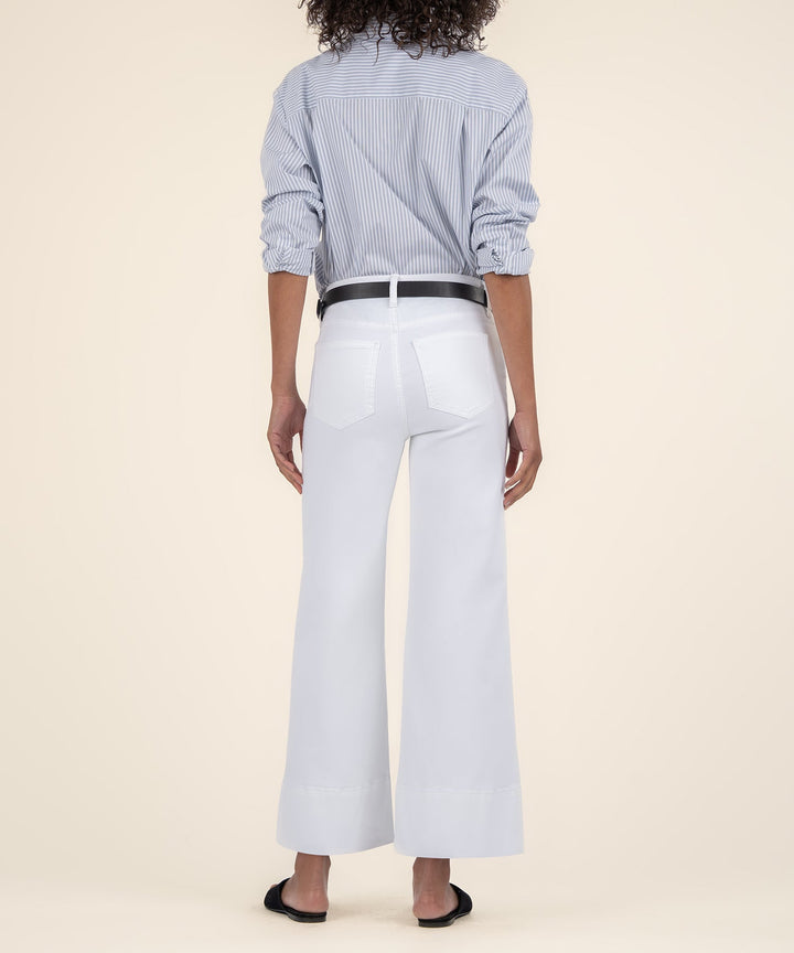 Meg High Rise Pin Tuck Wide Jeans