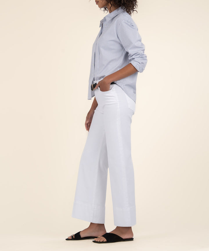 Meg High Rise Pin Tuck Wide Jeans
