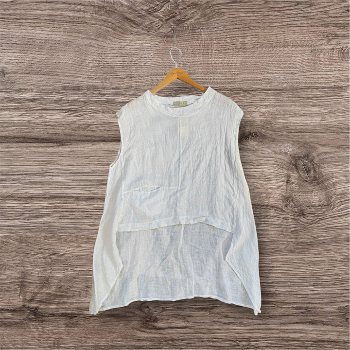 Linen Hi Lo 26 Top