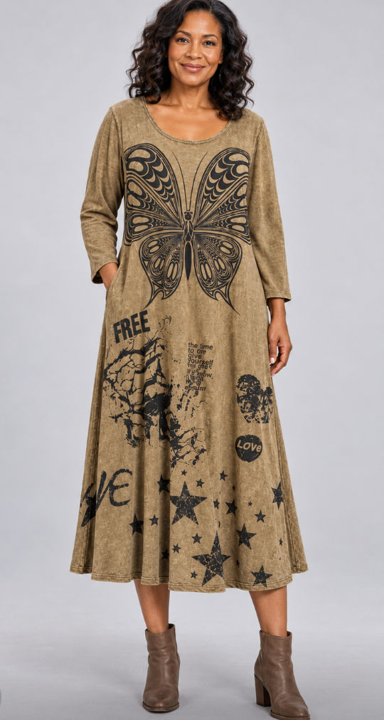 Butterfly T-Shirt Dress