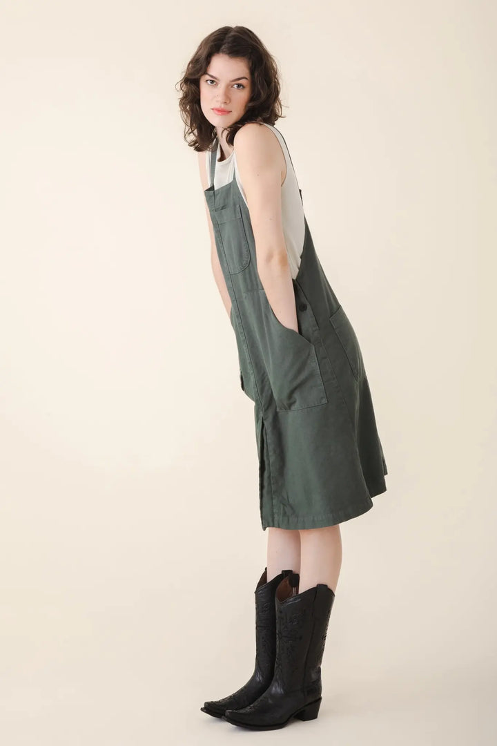 Canvas Overall Dress