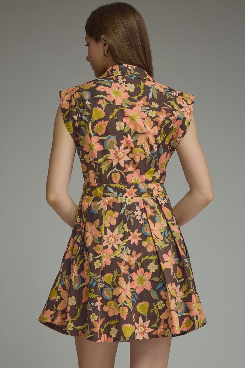Floral Tie Mini Dress