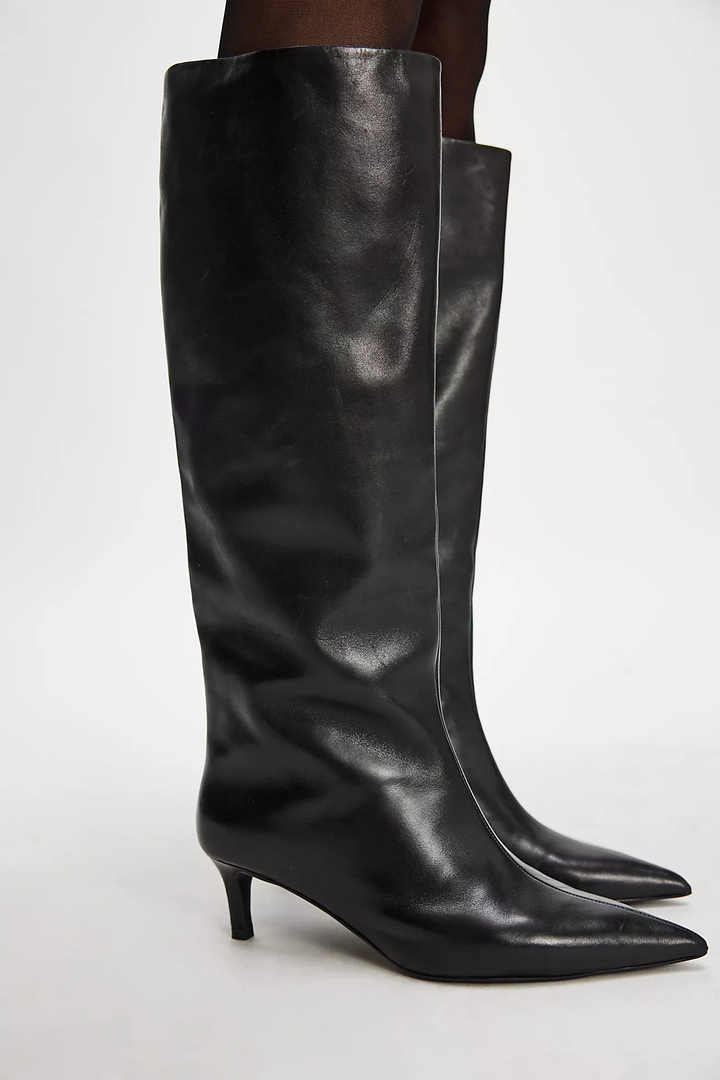 Kiki Kitten Heel Leather Boot