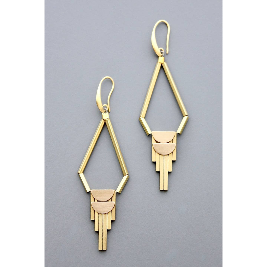 Brass Dangle Earrings