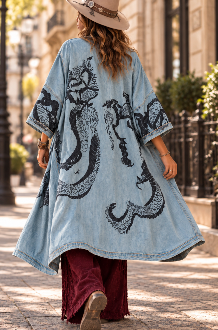 Dragon Chambray Duster