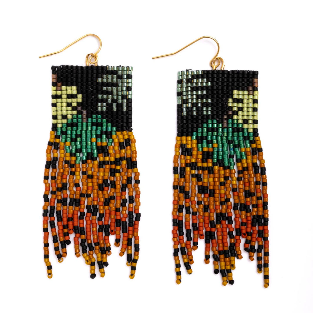 Jaguar Fringe Earrings