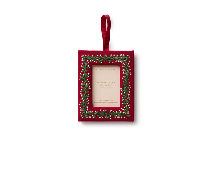 Garland Embroidered Frame Ornament