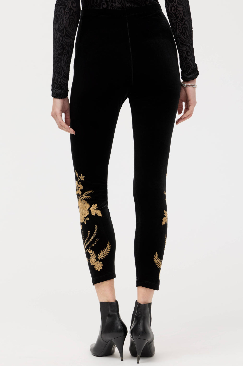 Lara Stretch Velvet Leggings