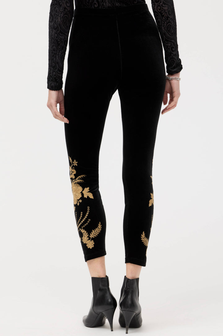 Lara Stretch Velvet Leggings