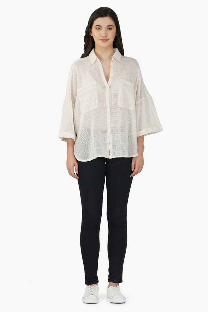 Fine Mesh Double Pocket Top